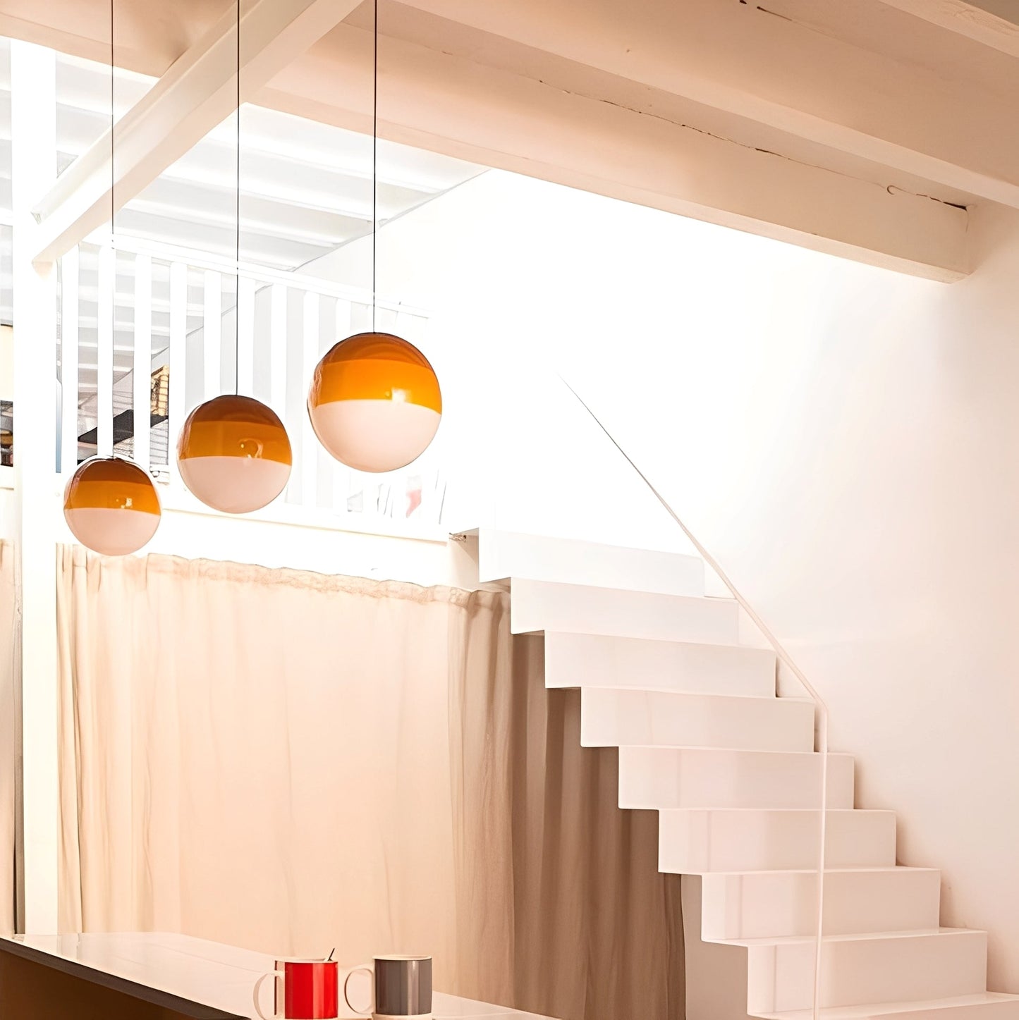 Mel – Suspension en verre coloré nordique