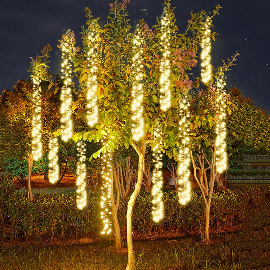 Glenda – Guirlande LED blanc chaud pour jardin, balcon et terrasse