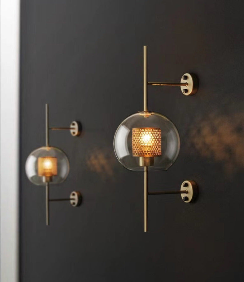 Thatcher - Applique murale moderne avec design lumineux en nid d'abeille