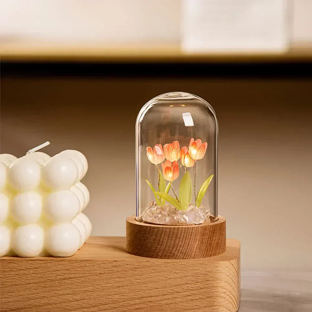 Amira – Lampe de Nuit Tulipes Fait Main