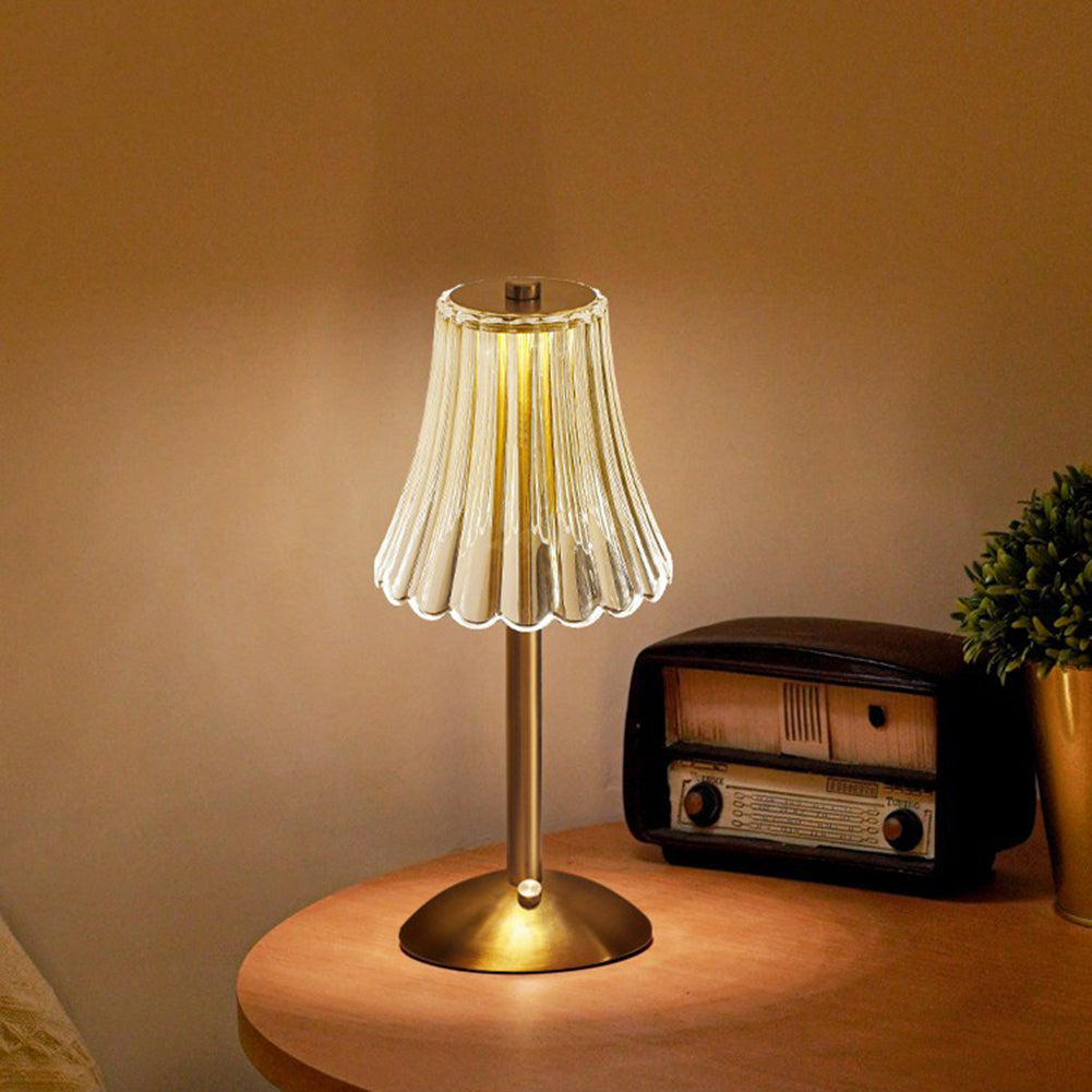 Lampe Cristal Dorée – Éclat raffiné pour déco luxueuse