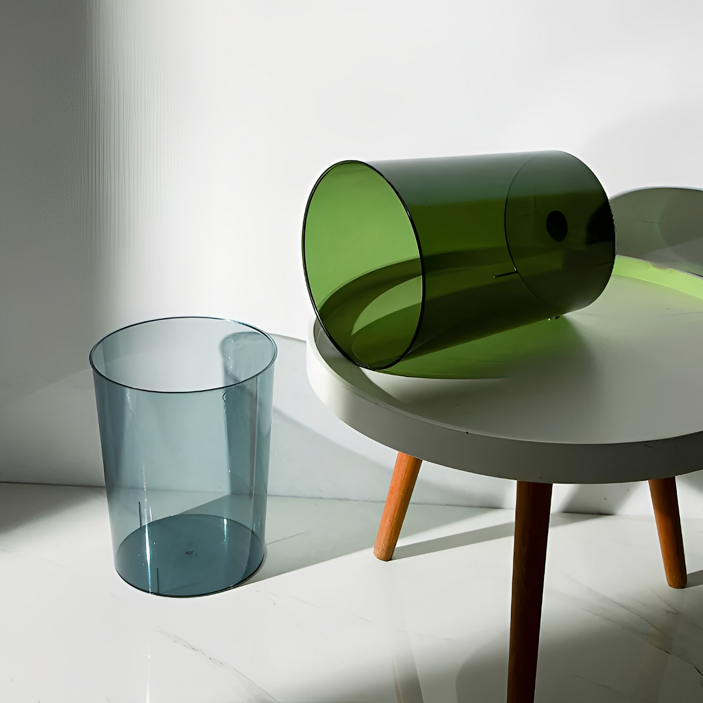 Clario – Poubelle Cylindrique Transparente