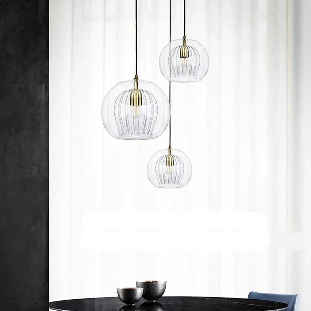 Alyna – Lampe suspendue en verre minimaliste