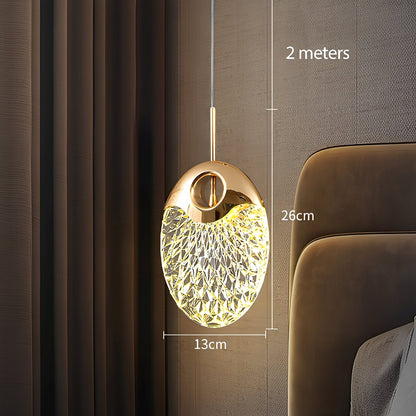 Himari – Suspension en cristal dorée