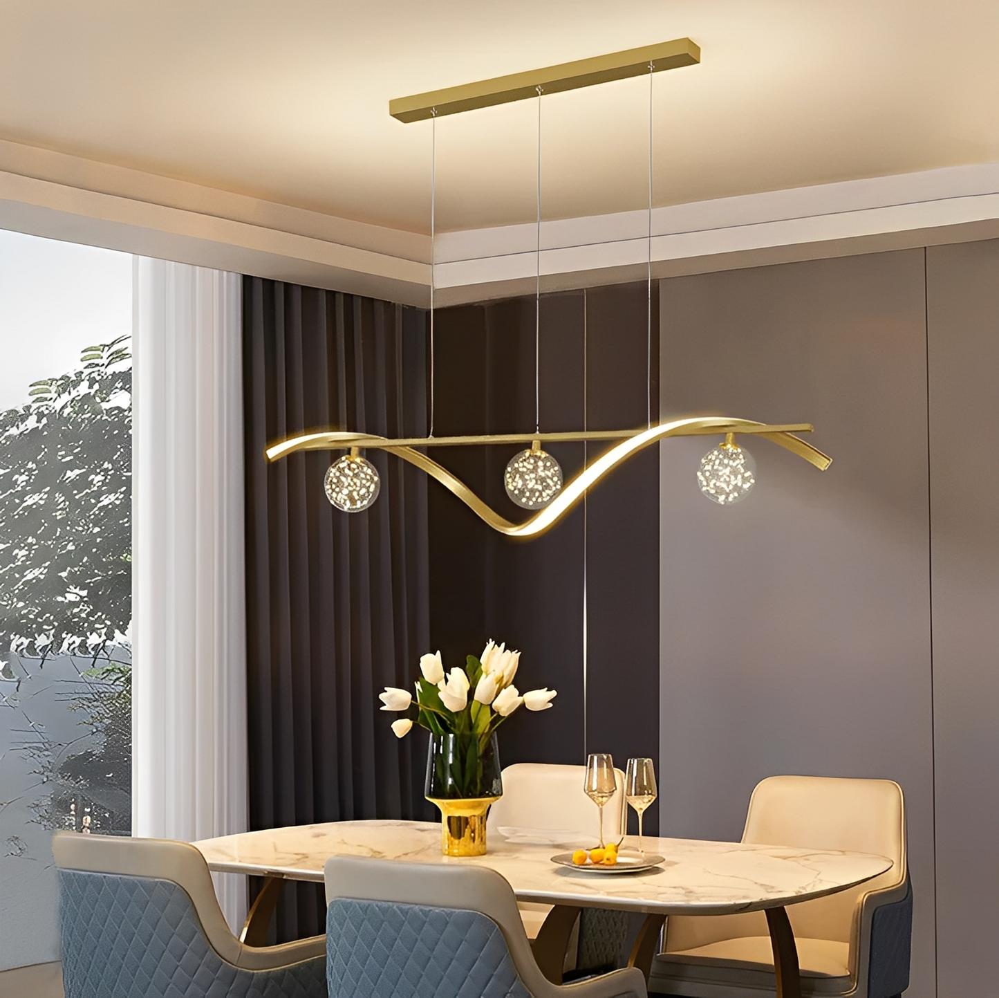 Hoshi – Suspension LED Ciel Étoilé Moderne