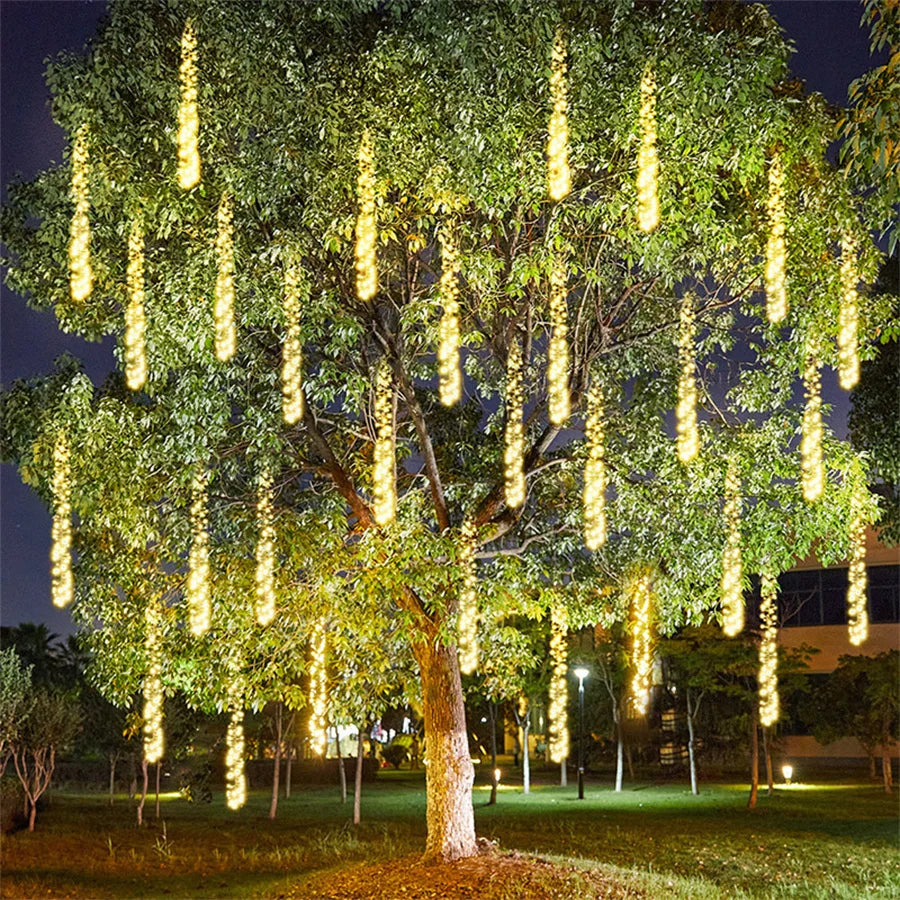 Glenda – Guirlande LED blanc chaud pour jardin, balcon et terrasse