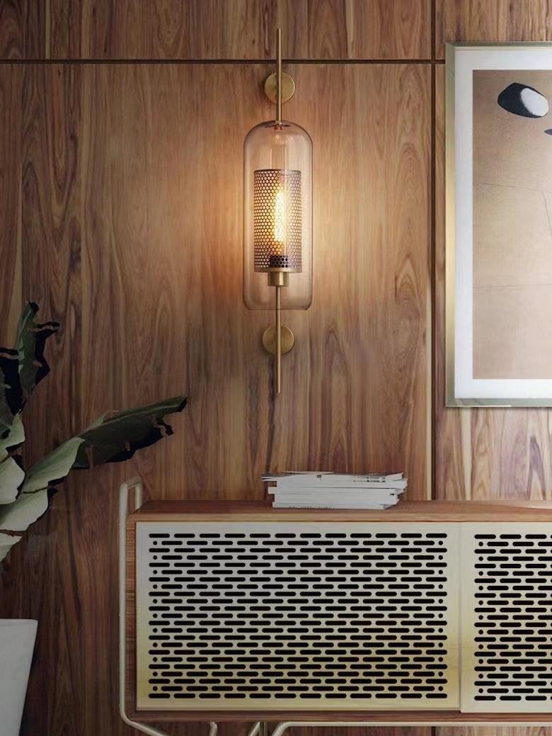 Thatcher - Applique murale moderne avec design lumineux en nid d'abeille