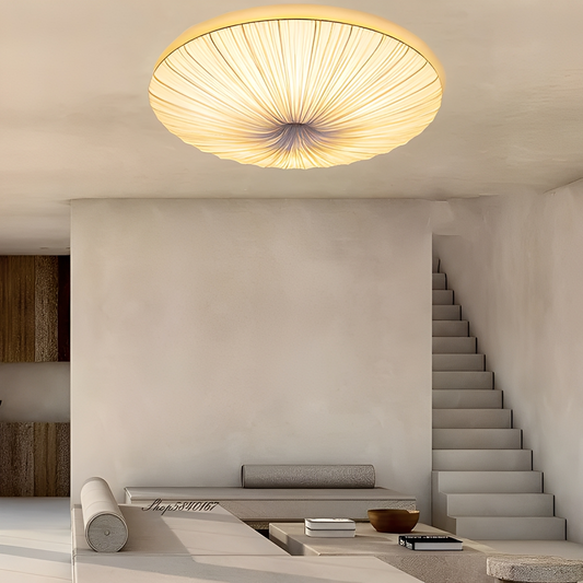 Yumi – Lampe Pendante en Tissu Minimaliste Japonais