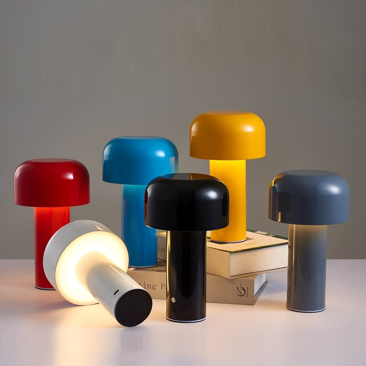 Mira – Lampe champignon en métal avec fonction tactile & recharge USB