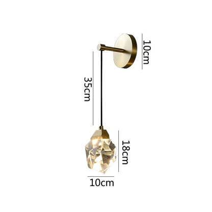 Cascade de cristal : applique murale moderne
