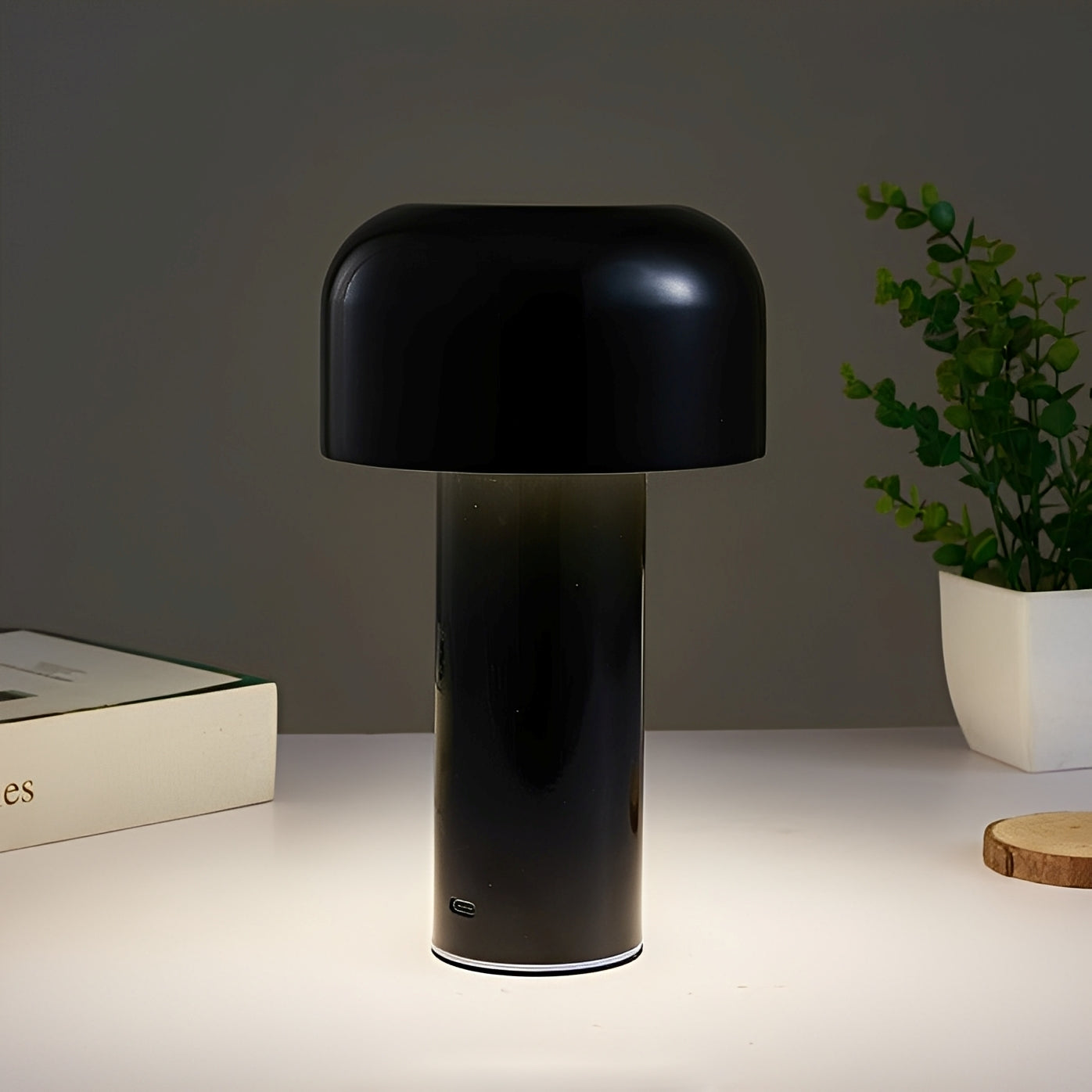 Mira – Lampe champignon en métal avec fonction tactile & recharge USB