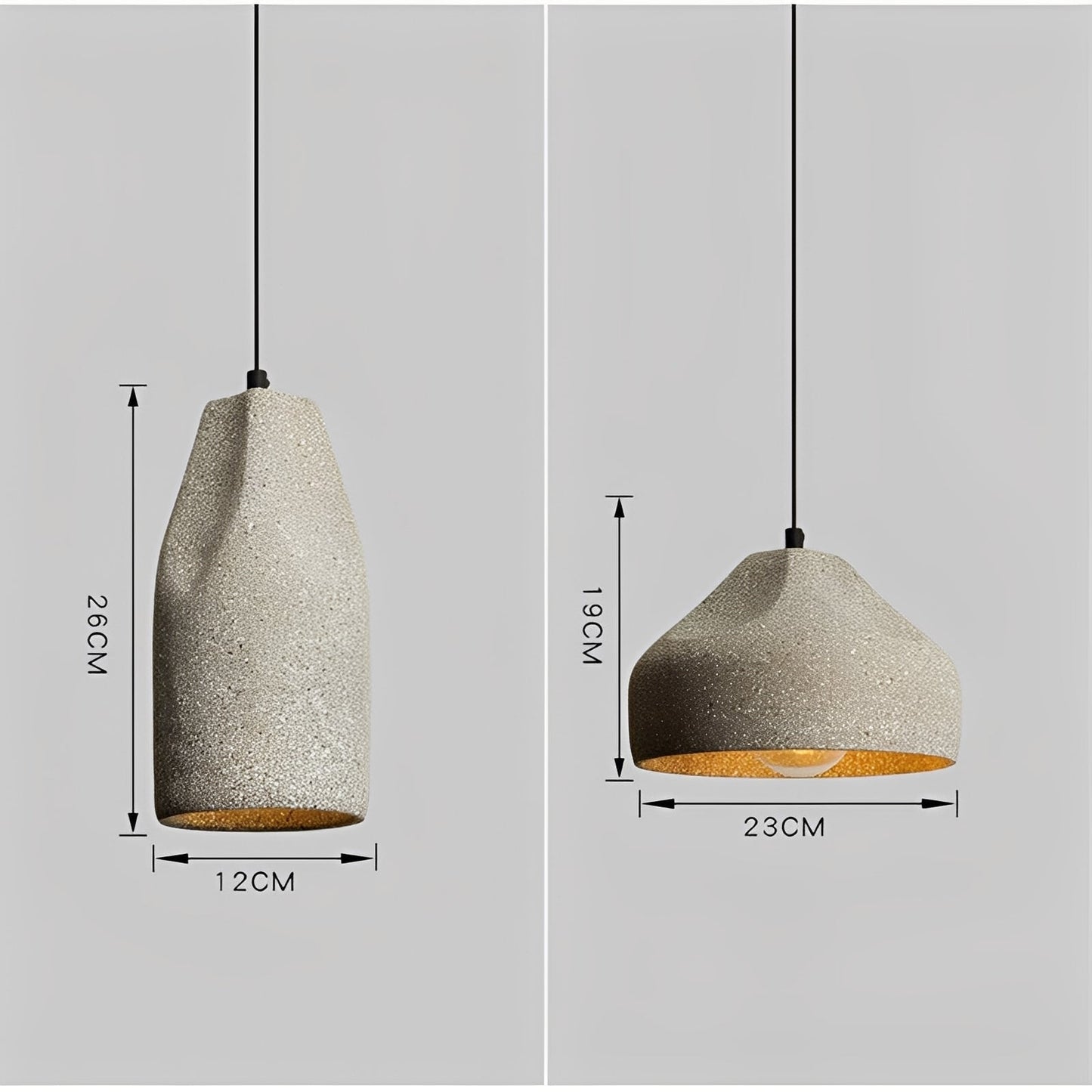 Ravenna – Suspension industrielle moderne en ciment