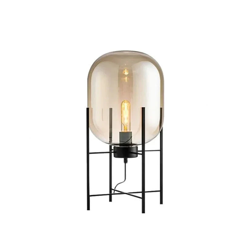 Riza – Lampe de table tétrapode en verre scandinave