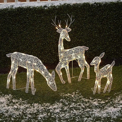 Décoration Lumineuse "Famille Amour" pour l'Extérieur
