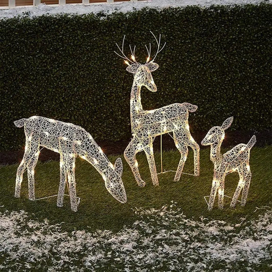 Décoration Lumineuse "Famille Amour" pour l'Extérieur