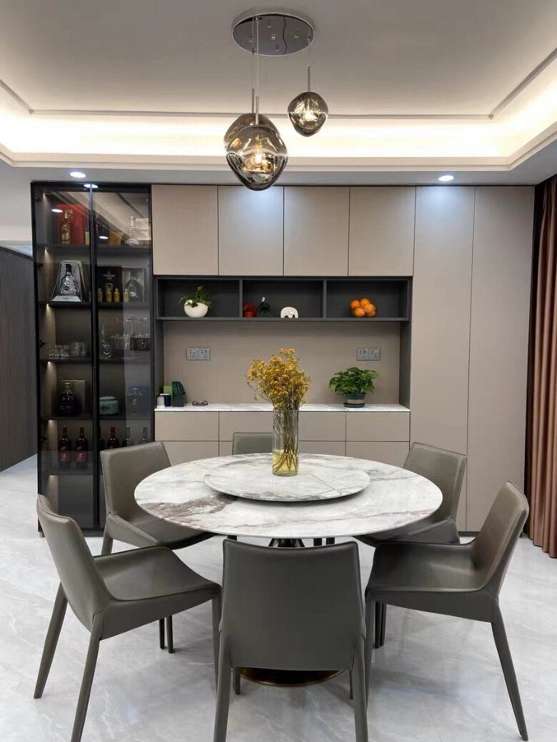 LaveLumière – Suspension LED en verre de lave soufflé