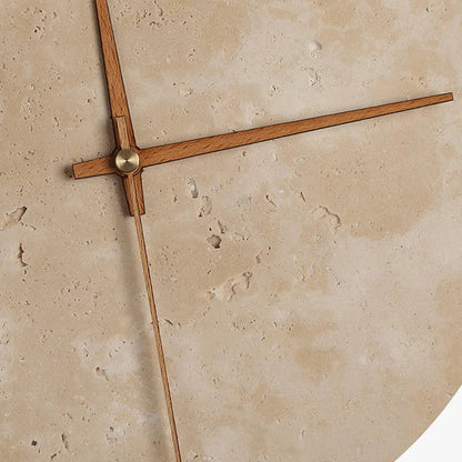 Yorin – Horloge Murale en Pierre Naturelle Wabi-Sabi