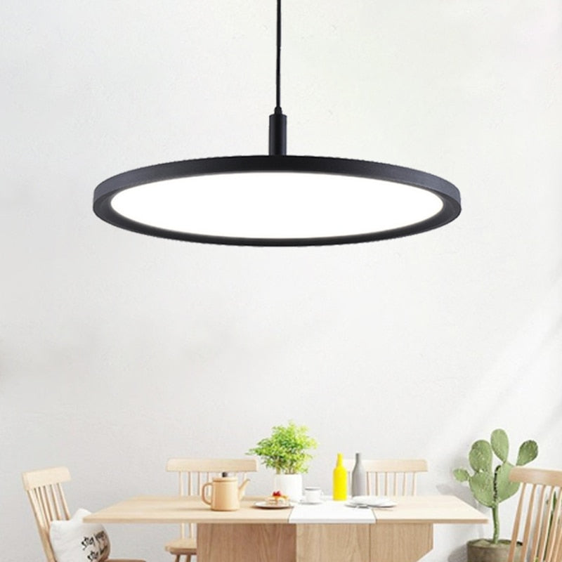 Aria – Disque LED Métallique Suspension