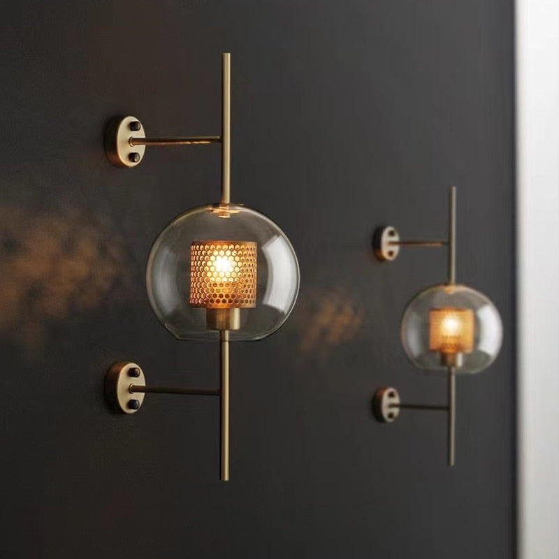 Thatcher - Applique murale moderne avec design lumineux en nid d'abeille
