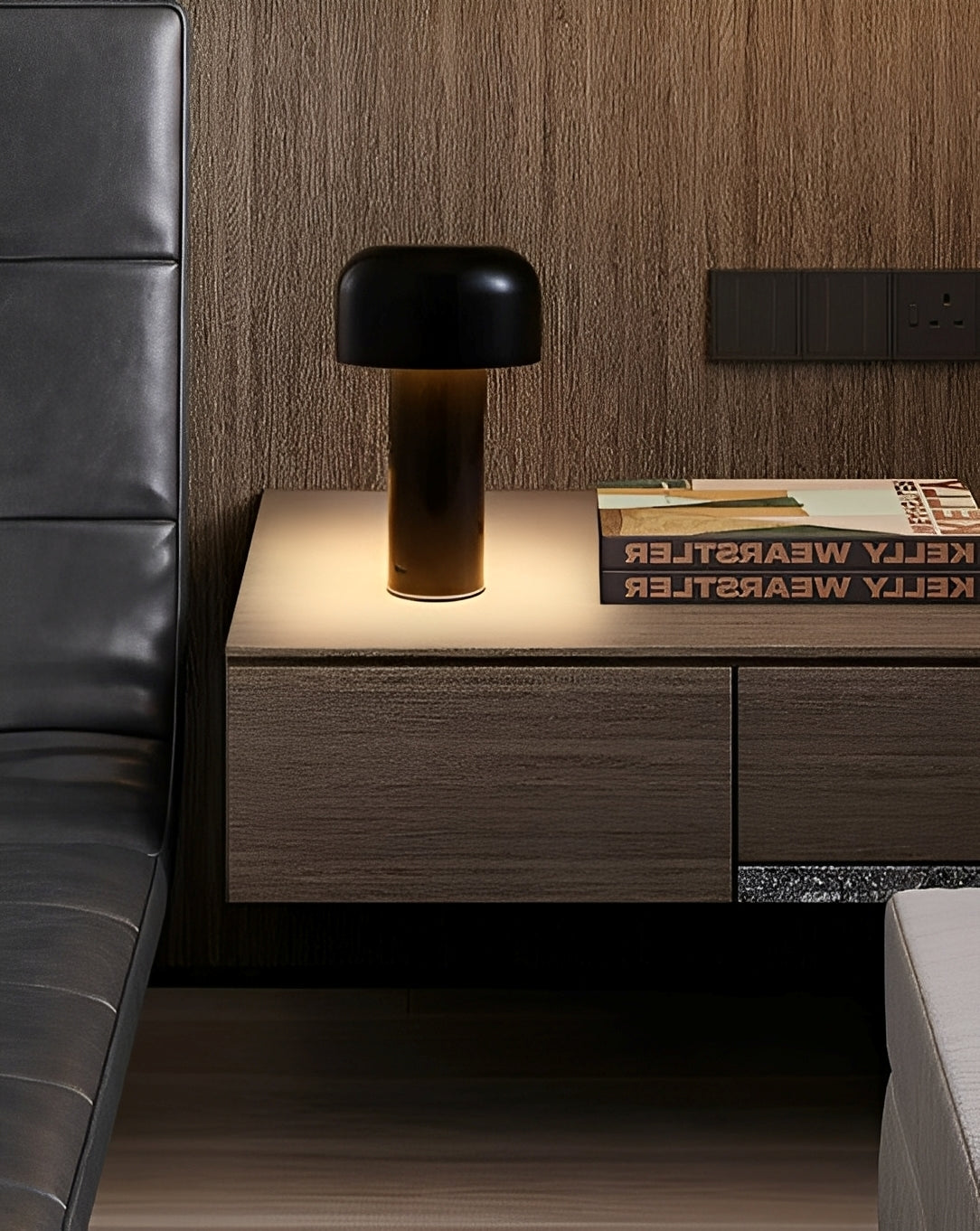 Mira – Lampe champignon en métal avec fonction tactile & recharge USB