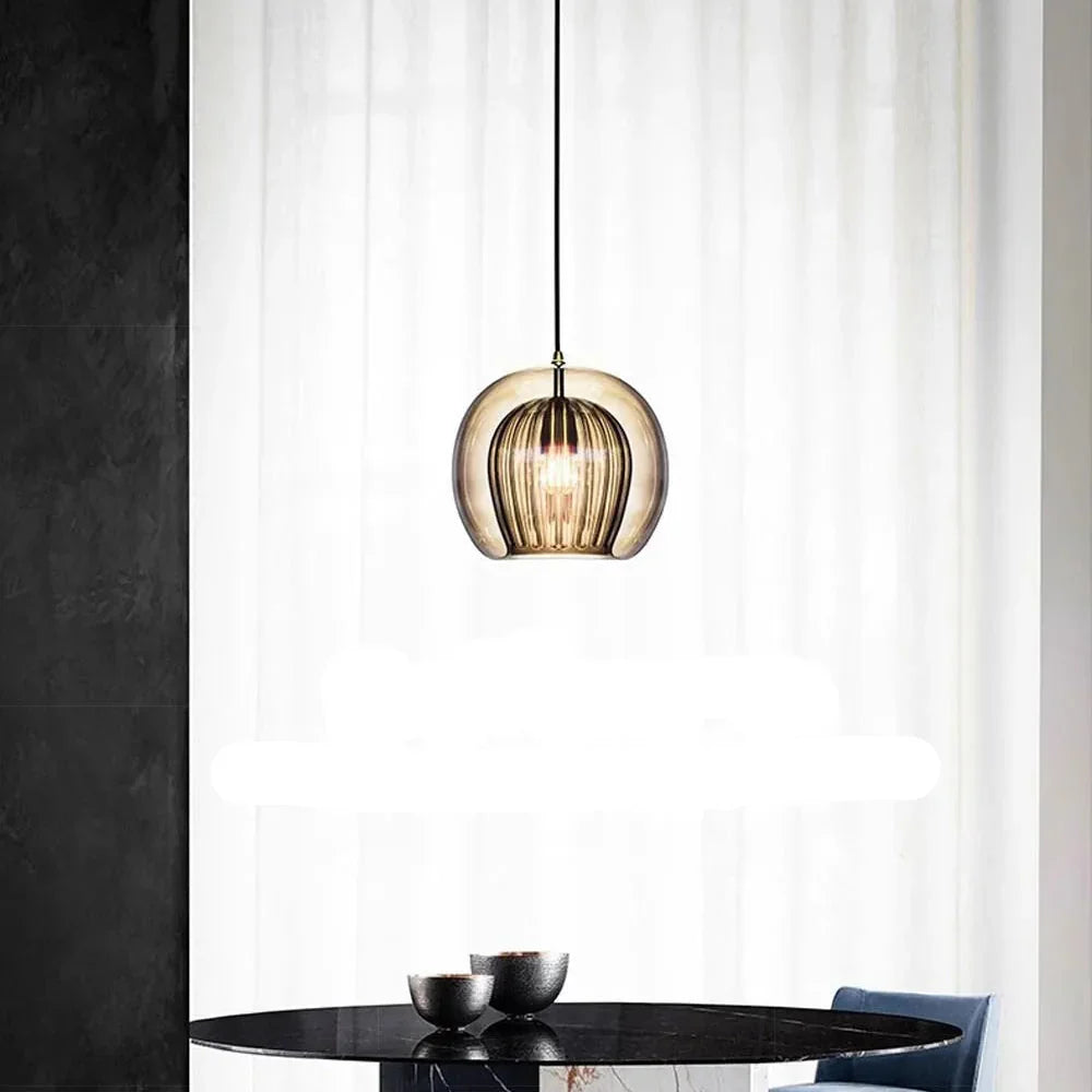 Alyna – Lampe suspendue en verre minimaliste