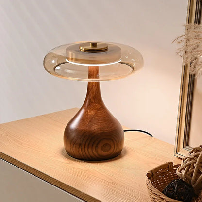 Renji – Lampe de chevet en bois rétro japonais