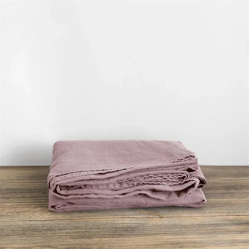 Drap-housse en lin et coton respirant