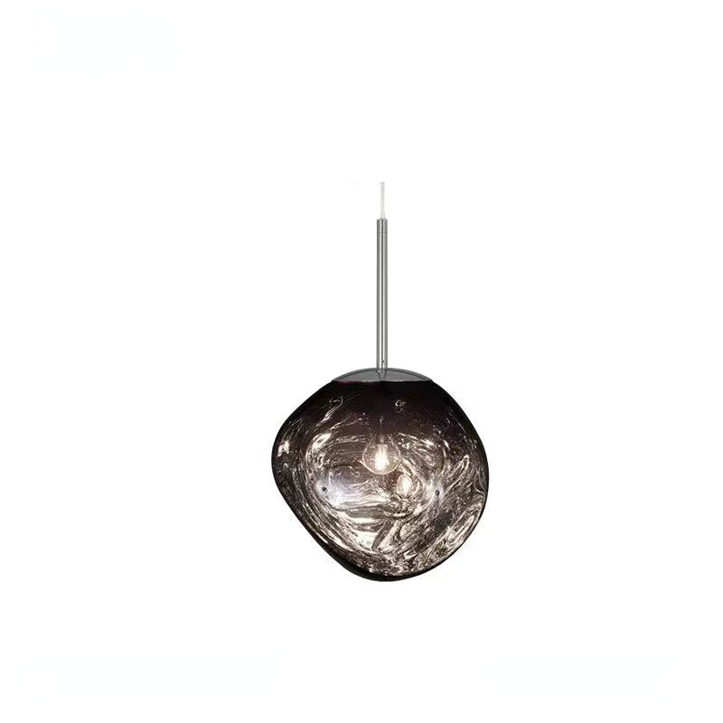 LaveLumière – Suspension LED en verre de lave soufflé