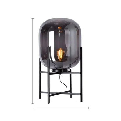 Riza – Lampe de table tétrapode en verre scandinave