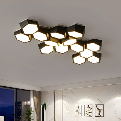Nayra – Lampe de plafond LED géométrique