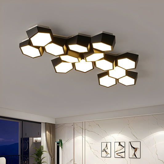 Nayra – Lampe de plafond LED géométrique