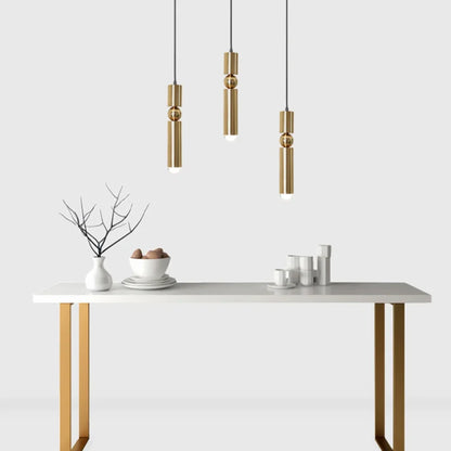 Aurea – Élégante Lampe Suspendue LED Dorée