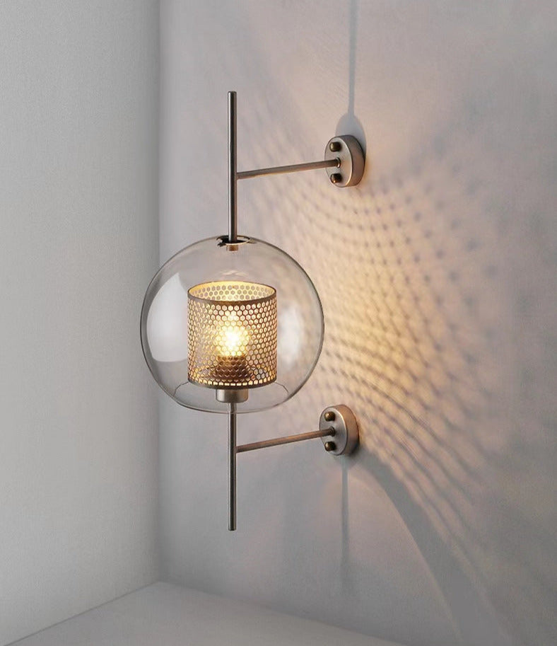 Thatcher - Applique murale moderne avec design lumineux en nid d'abeille