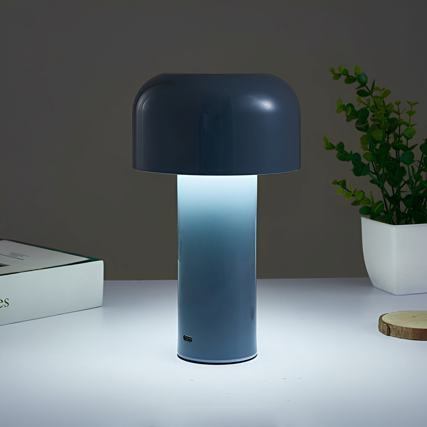 Mira – Lampe champignon en métal avec fonction tactile & recharge USB