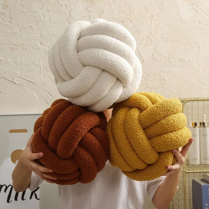 NœudTissé | Coussin de Jet Fait à la Main