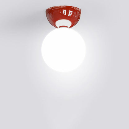 Claudine – Lampe Plafond Boule Fer Scandinave