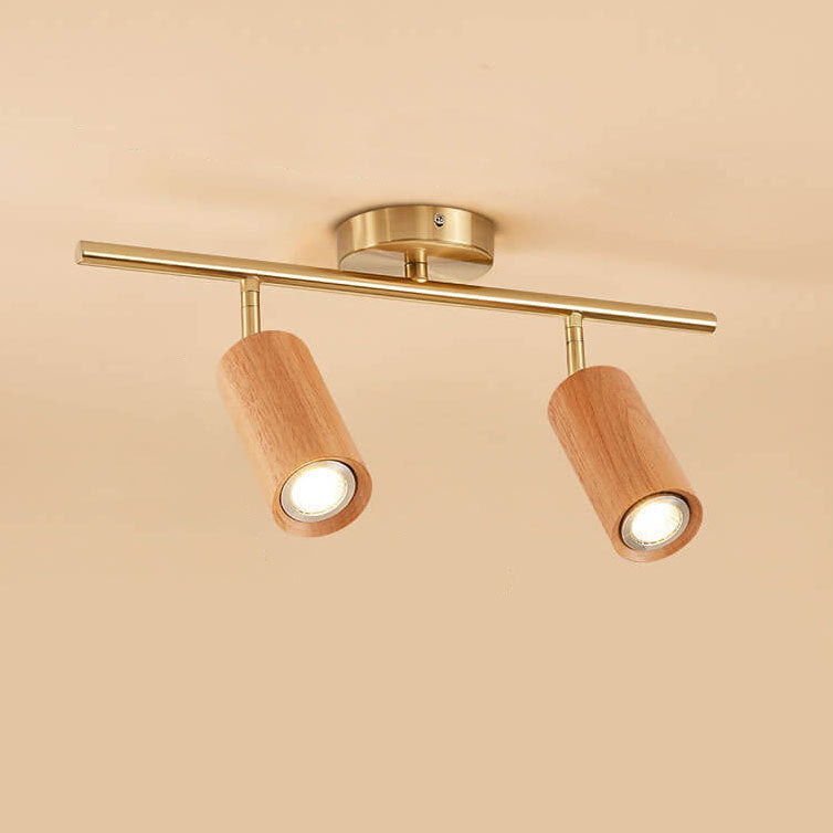Fabian – Lampe de Plafond Ronde en Bois