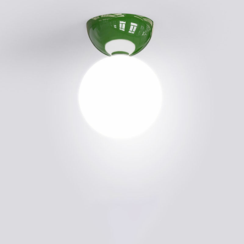 Claudine – Lampe Plafond Boule Fer Scandinave