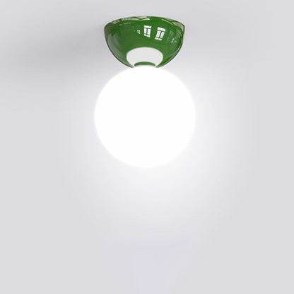 Claudine – Lampe Plafond Boule Fer Scandinave