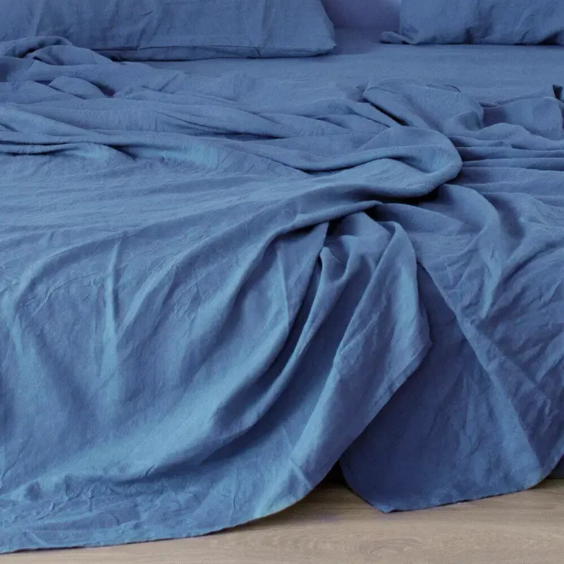 Drap-housse en lin et coton respirant