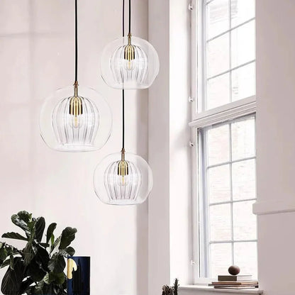 Alyna – Lampe suspendue en verre minimaliste