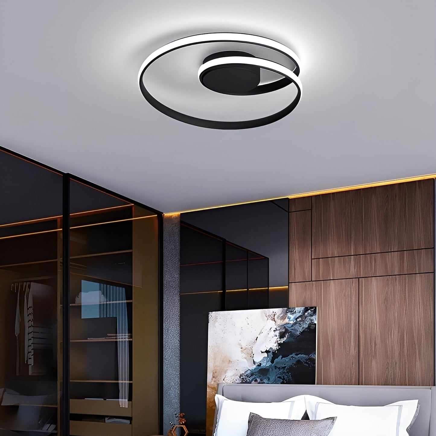 Lunari – Plafonnier LED Lotus Nordique