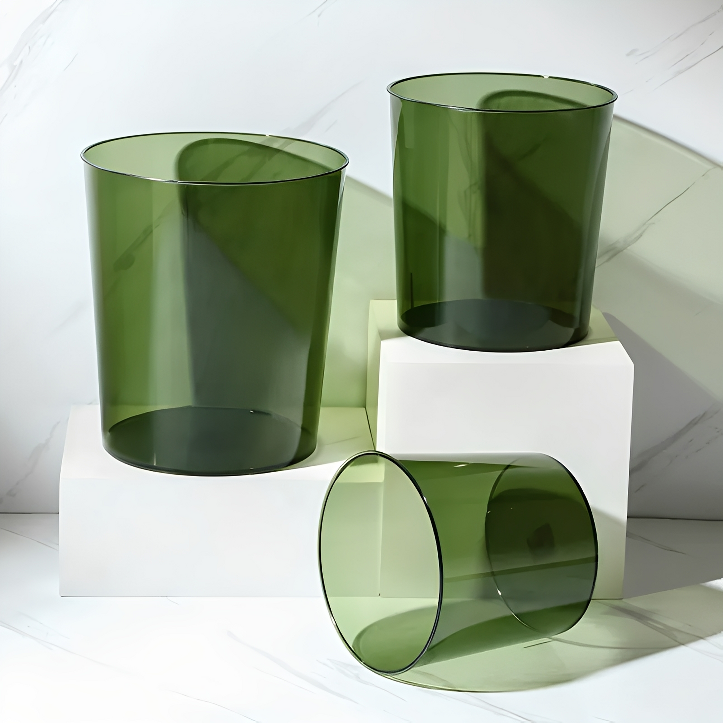 Clario – Poubelle Cylindrique Transparente