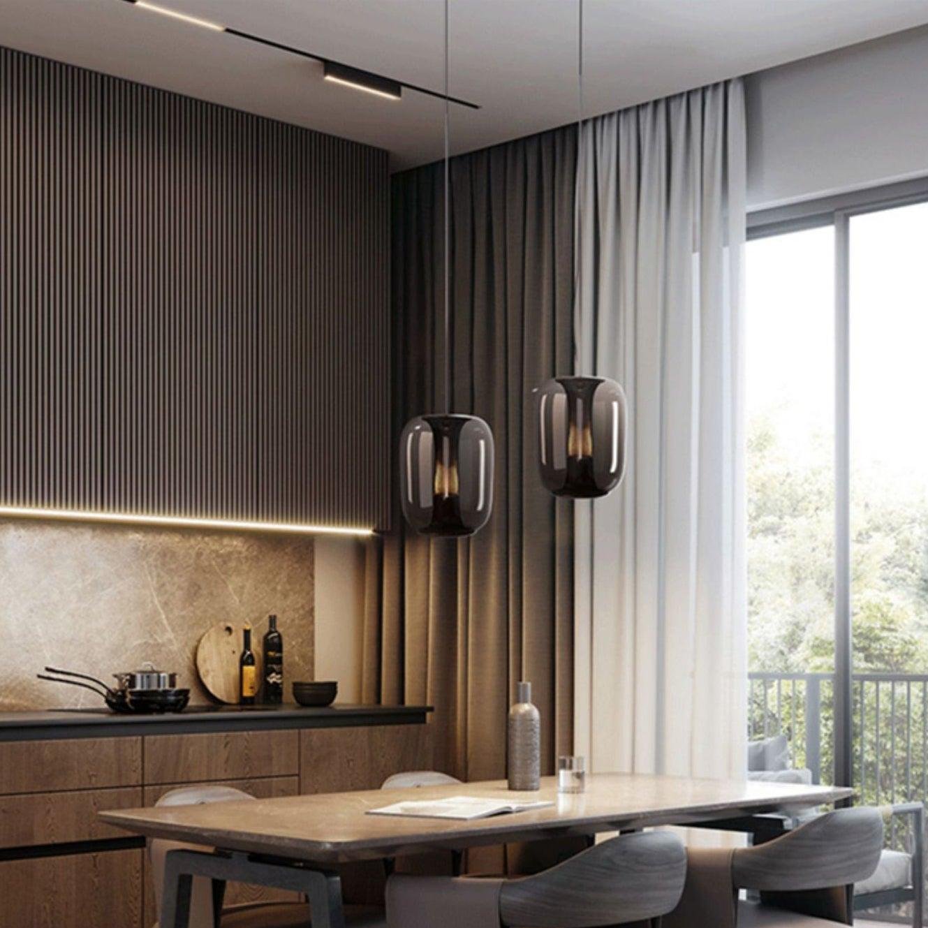 Savanna – Élégante suspension en verre pour espaces de vie élégants