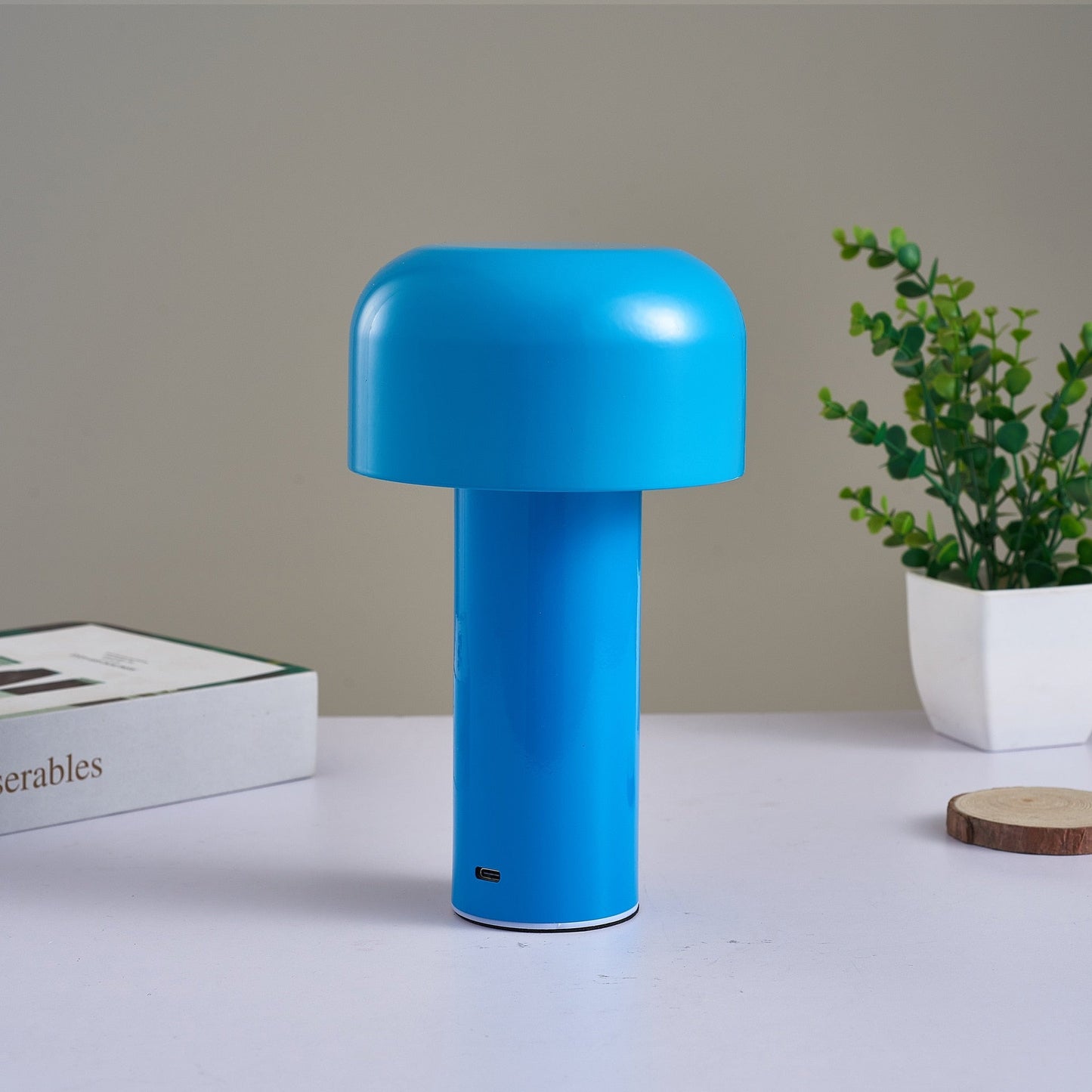 Mira – Lampe champignon en métal avec fonction tactile & recharge USB