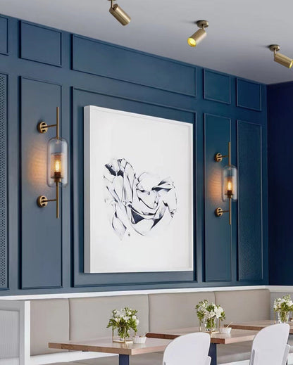 Thatcher - Applique murale moderne avec design lumineux en nid d'abeille