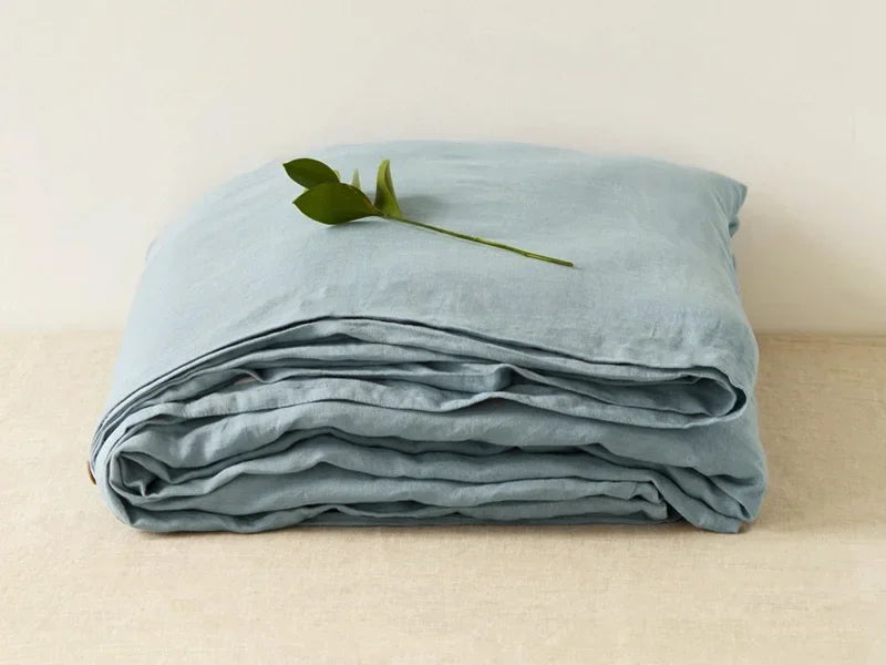 Drap-housse en lin et coton respirant
