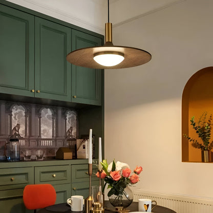 Jared – Bois de Noyer Tout Cuivre Suspension