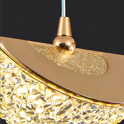 Himari – Suspension en cristal dorée