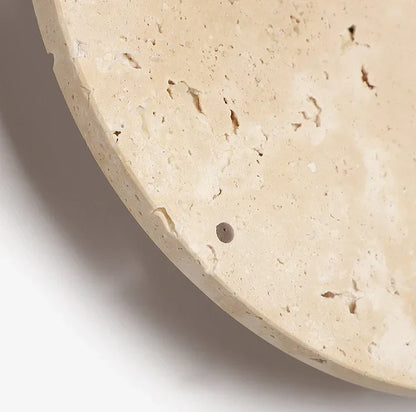 Yorin – Horloge Murale en Pierre Naturelle Wabi-Sabi